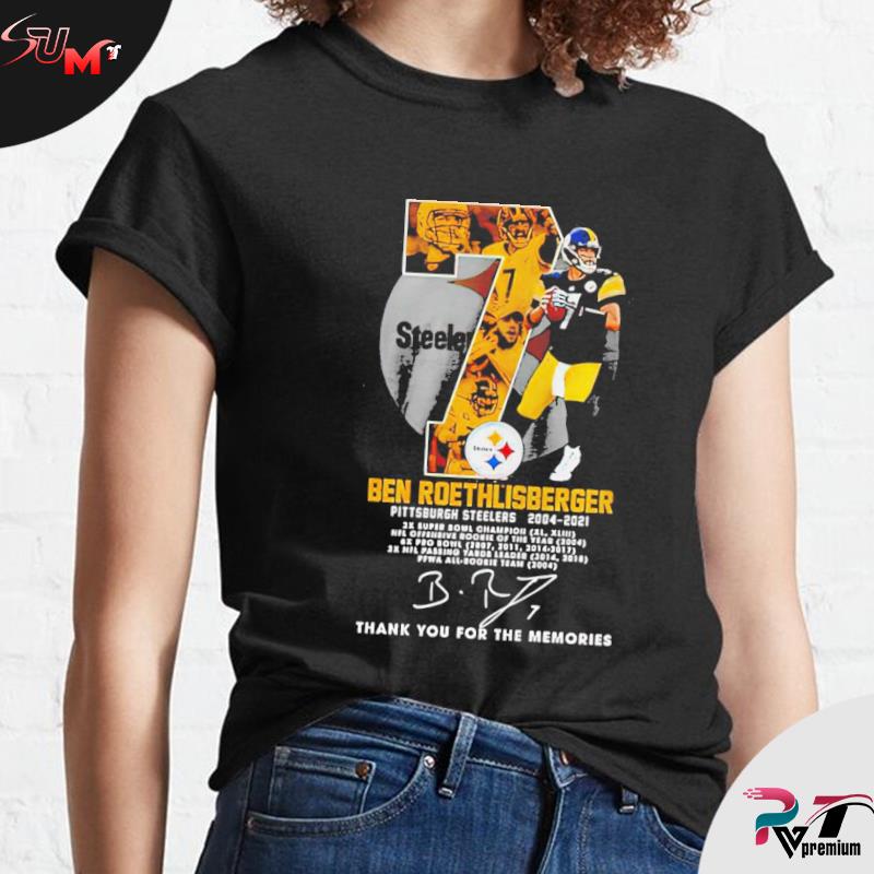 Ben Roethlisberger 2004-2022 Thank You For The Memories Shirt