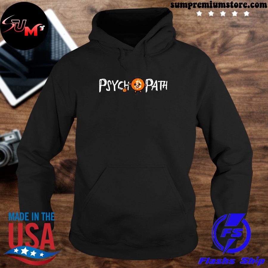 Block trainer merch bitcoin psychopath hoodie-black
