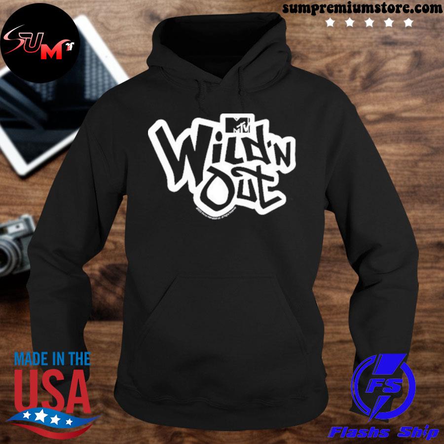 Wild n out mtv logo fleece hoodie-black